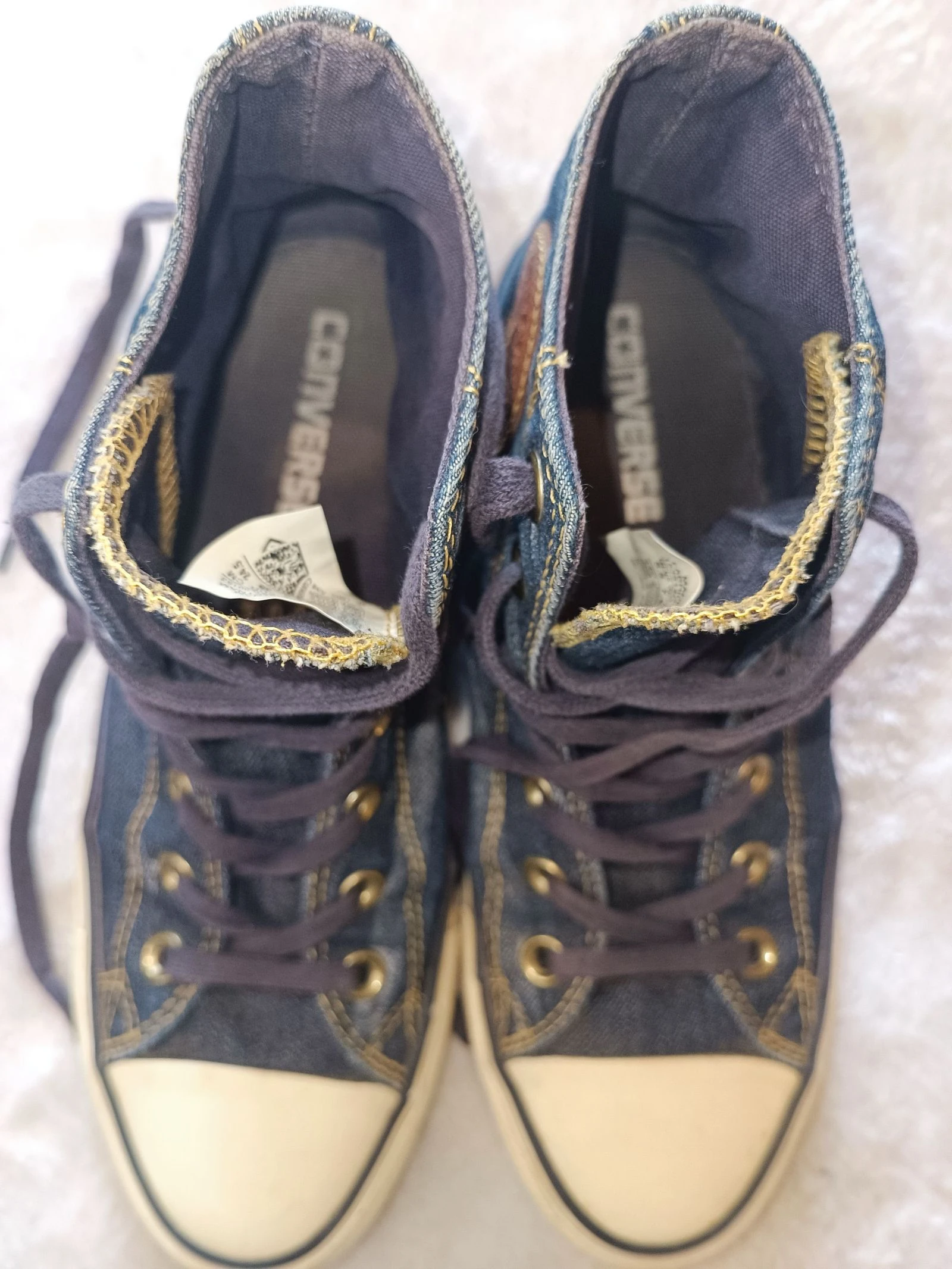 Pair of Converse All Star Chuck Taylor size 38 in very good condition in denim – photo 12